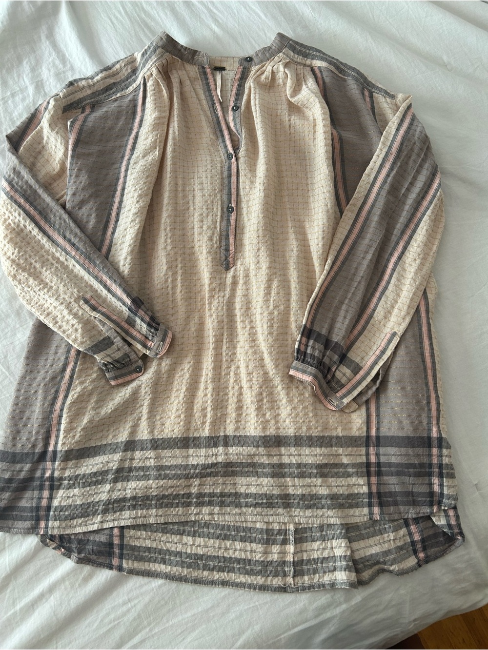 Free People long sleeve flowy tunic top